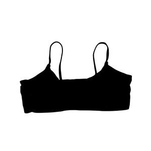 ENVYA- WOMEN'S BLACK BIKINI TOP SIZE MEDIUM